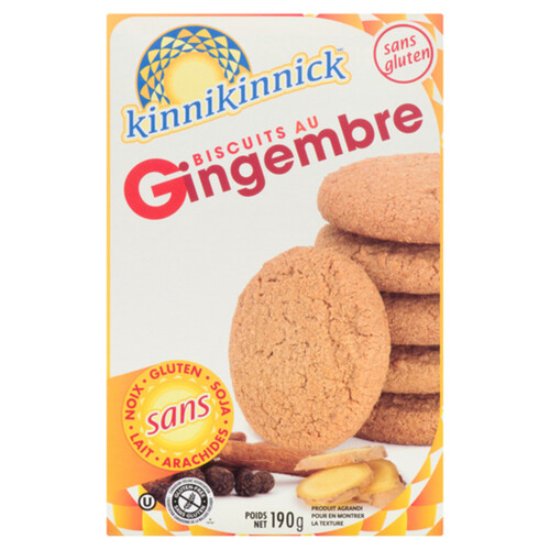 Kinnikinnick Gluten-Free Cookie Ginger Snap 190 g
