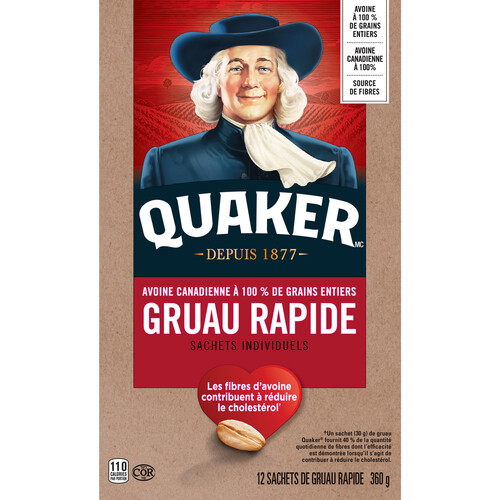 Quaker All Natural Oatmeal 100% Whole Grain Oats 360 g