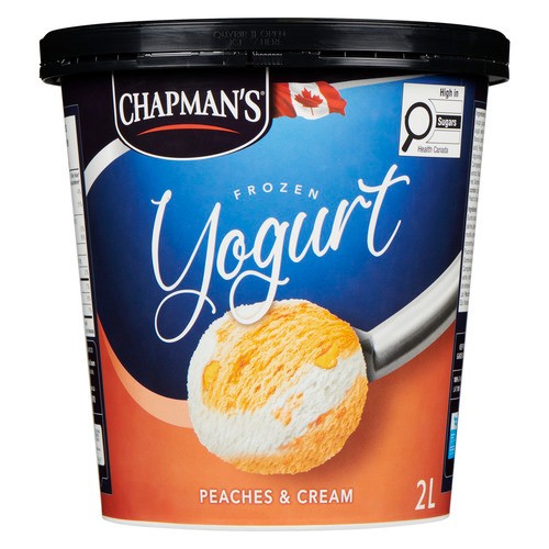 Chapman's Frozen Yogurt Canadian Peaches & Cream 2 L