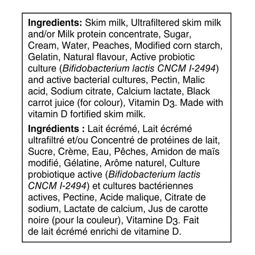 Activia Probiotics Yogurt Tub Peach Flavour 650 g