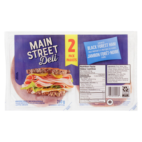 Main Street Deli Black Forest Ham Smoked 250 g