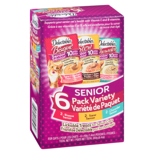 Hartz Delectables Cat Treats Senior Lickable Variety 6 x 40 g