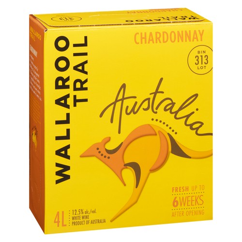 Wallaroo Trail Australia White Wine 12.5% Alcohol 4 L