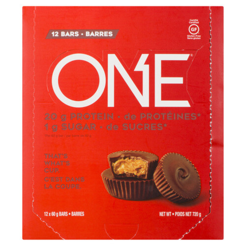 ONE Gluten-Free Protein Cup Chocolate Peanut Butter 12 x  60 g