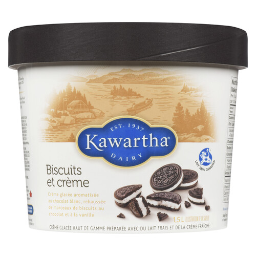 Kawartha Dairy Cookies & Cream Ice Cream 1.5 L