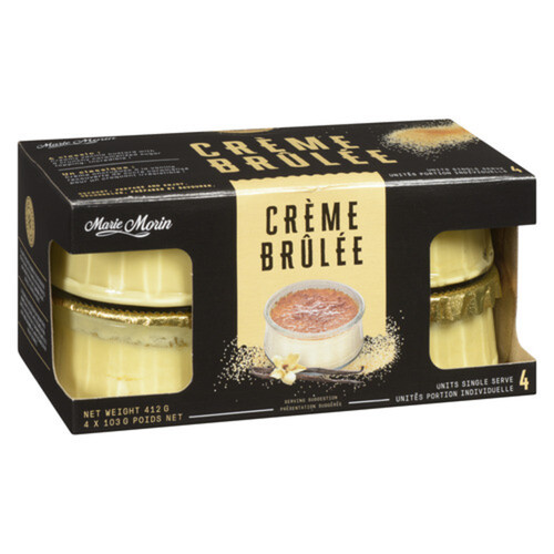 Marie Morin Frozen Dessert Crème Brulée 4 x 103 g