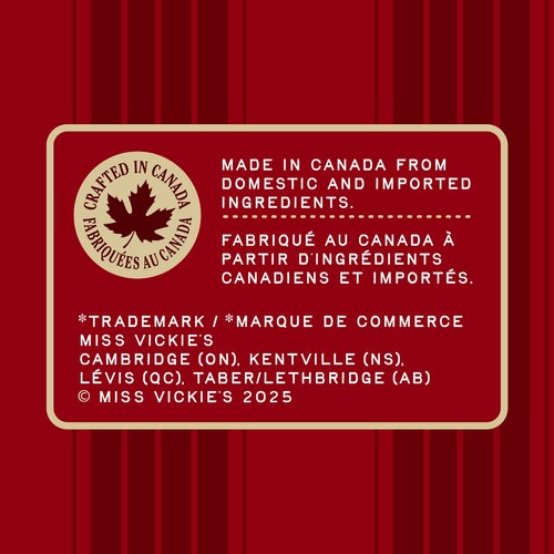 Miss Vickie's Kettle Cooked Potato Chips Spicy Pepperoncini & Focaccia Flavoured 190 g