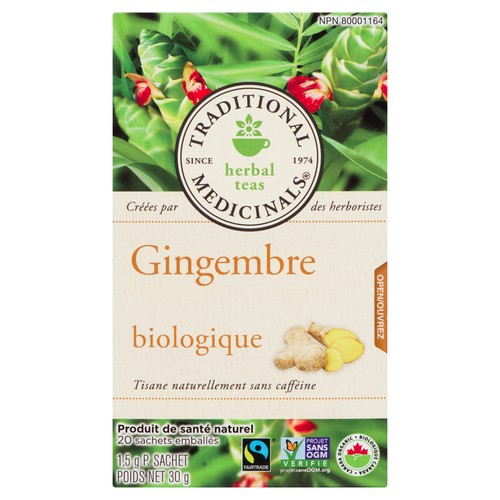 Traditional Medicinals Organic Herbal Tea Ginger 20 Bags
