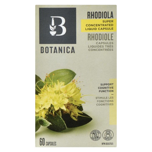 Botanica Super Concentrated Rhodiola Liquid Capsule 60 Count