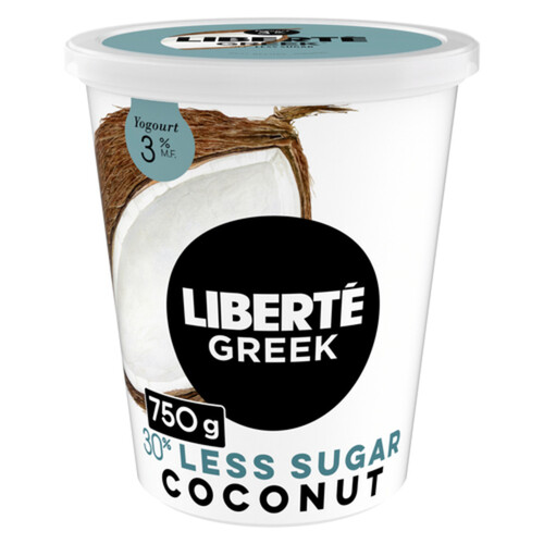 Liberté Greek 3% Low Sugar High Protein Yogurt Coconut 750 g