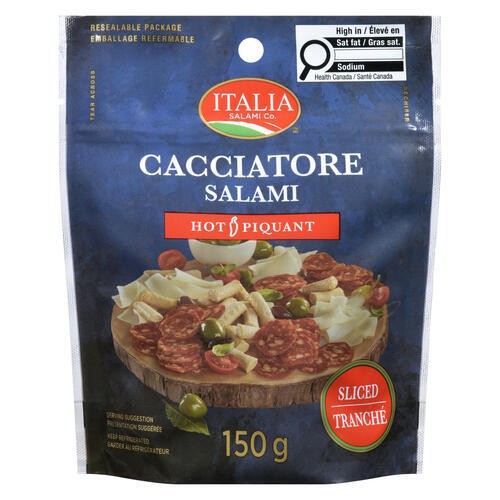 Italia Salami Coins Cacciatore Hot 150 g