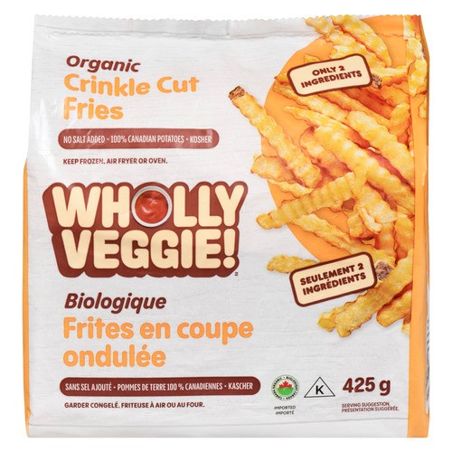 Wholly Veggie! Organic Crinkle Cut Fries Organic 425 g