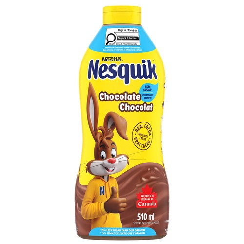 Nestlé Nesquik Chocolate Syrup Less Sugar 510 ml