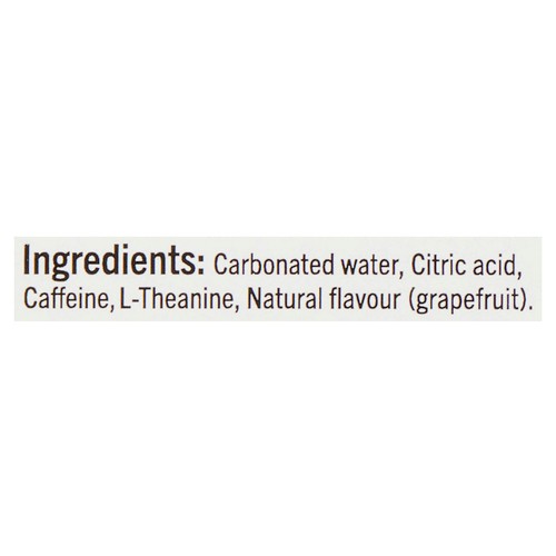 WakeWater Caffeinated Sparkling Water Grapefruit 4 x 355 ml (cans)