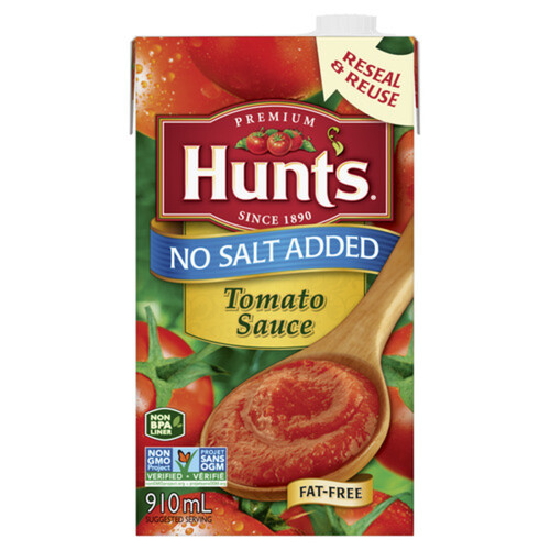 Hunt's Tomato Sauce No Salt Added 910 ml