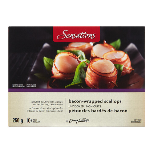 Sensations Frozen Scallops Bacon-Wrapped 250 g
