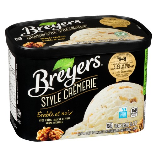 Breyers Creamery Style Ice Cream Maple Walnut 1.66 L