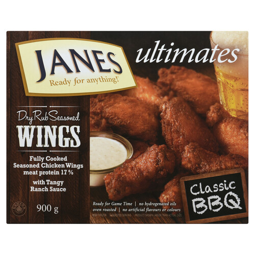 Janes Frozen Chicken Wings Barbeque 900 g