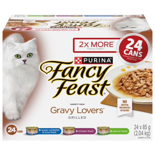 Fancy Feast Gravy Lovers Wet Cat Food Variety Pack 24 x 85 g