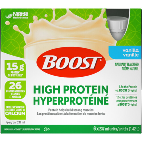 Boost High Protein Drink Vanilla 6 x 237 ml