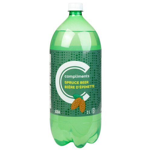 Compliments Spruce Beer Soft drink 2 L (bottle)