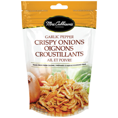 Mrs. Cubbison's Crispy Onions Garlic & Pepper 99 g