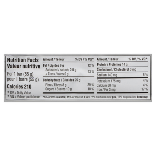 Genuine Health Gluten-Free Vegan Protein Bar Dark Chocolate Almond 55 g