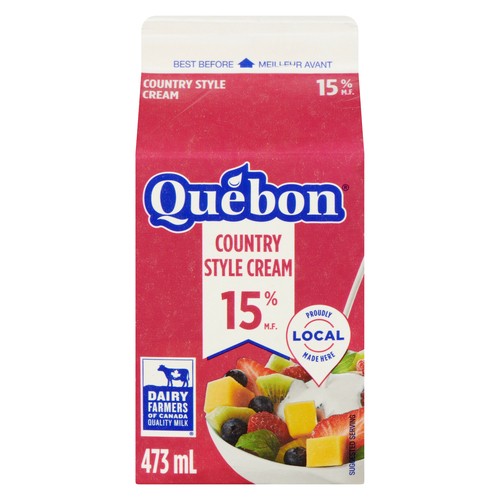 Quebon 15% Country Style Cream 473 ml