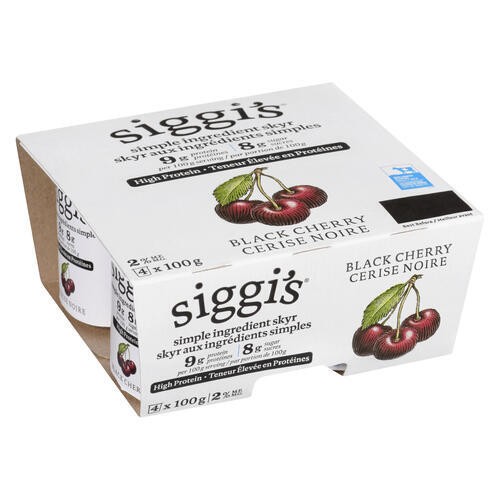 siggi’s Skyr Yogurt Black Cherry 2% High Protein 4 x 100g