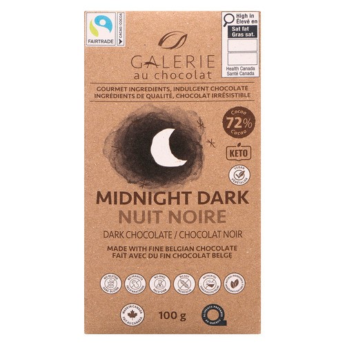 Galerie Au Chocolat 72% Dark Chocolate 100 g