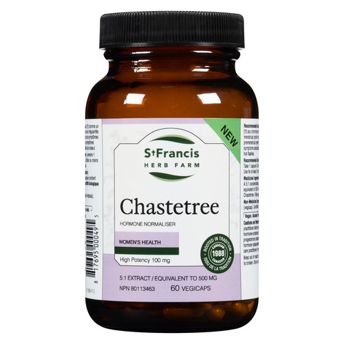 St. Francis Herb Farm Chastetree Hormone Normaliser 60 Vegetable Capsules