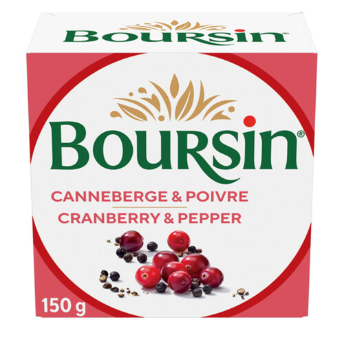 Boursin Spreadable Cheese Cranberry & Pepper 150 g