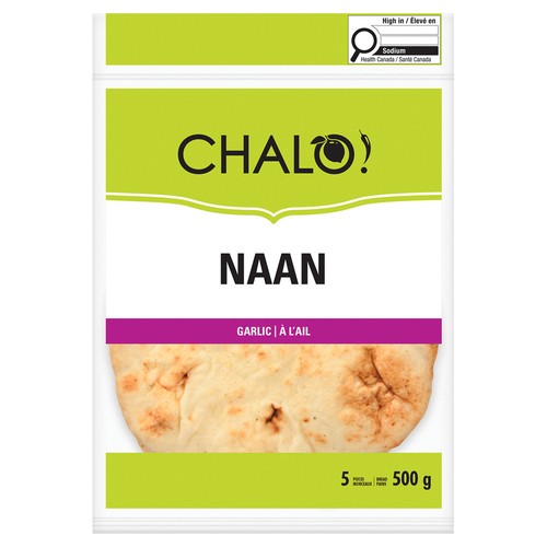 Chalo! Naan Garlic 5 x 100 g