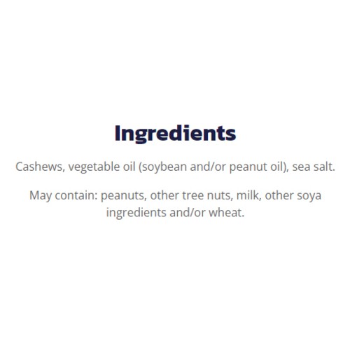 Planters Cashew Snacks Roasted And Salted 200 g