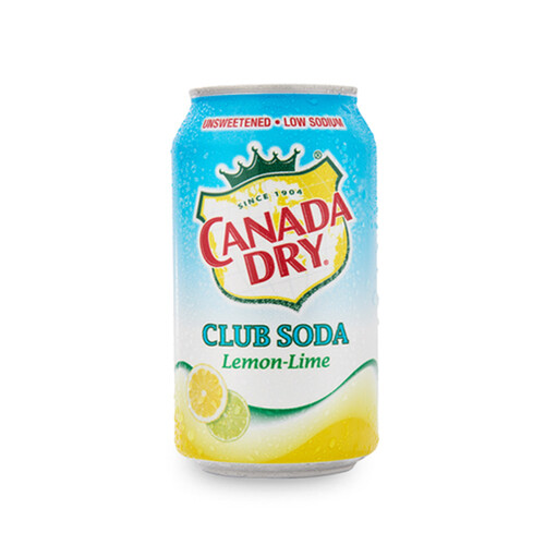 Canada Dry Club Soda Soft Drink Lemon Lime 310 ml (can)