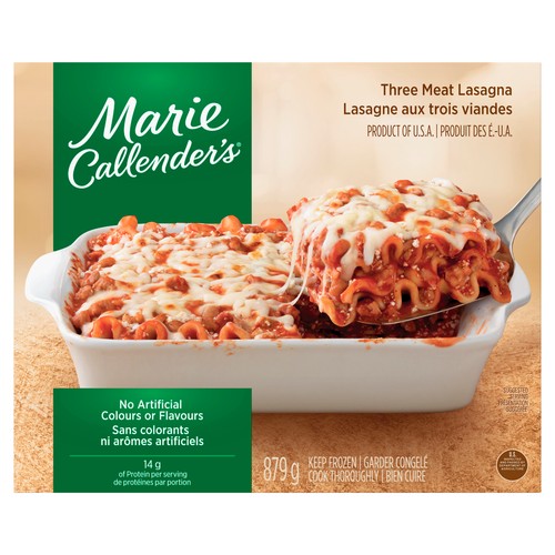 Marie Callender's Frozen Entrée Three Meat Lasagna 879 g
