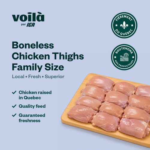 Boneless Chicken Thighs Family Size