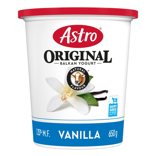 Astro Original 3.25% Yogurt Balkan Style Vanilla 650 g