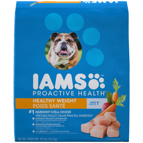 IAMS Adult Healthy Weight Control Dry Dog Food With Real Chicken 13.2 kg