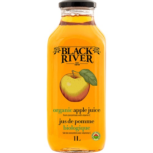 Black River Organic Juice Apple 1 L (bottle)