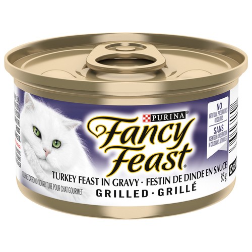 Fancy Feast Wet Cat Food Grilled Turkey Feast in Gravy 85 g