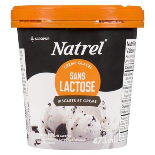 Natrel Lactose Free Cookies & Cream Ice Cream 473 ml Voilà Online Groceries & Offers