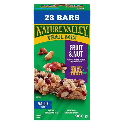 Nature Valley Trail Mix Granola Bars Fruit And Nut 28 Count 980 g