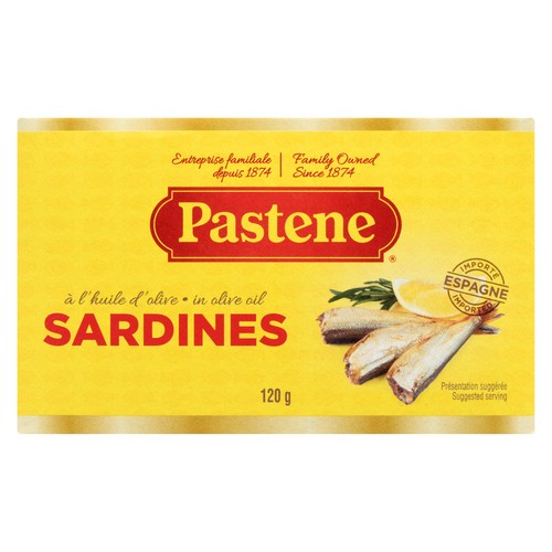 Pastene Sardines In Oil Salt Added 120 g