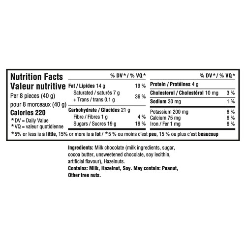 Cadbury Dairy Milk Chocolate Bar With Chopped Hazelnuts 90 g