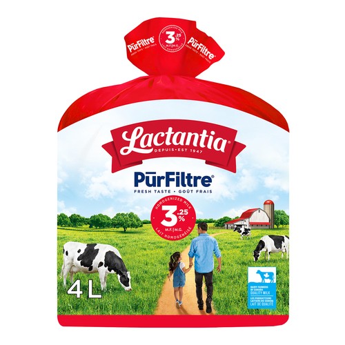 Lactantia PurFiltre 3.25% Whole Milk 4 L