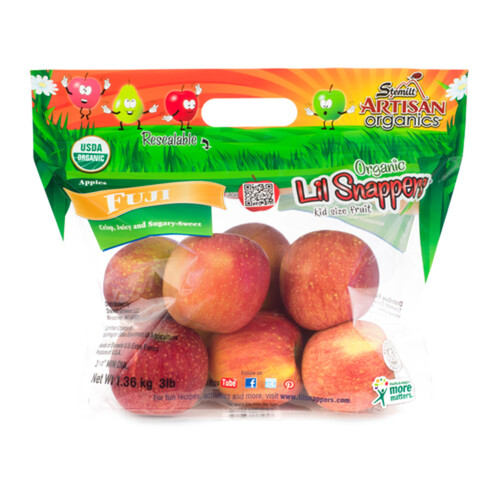 Lil Snappers Organic Apple Fuji 1.36 kg