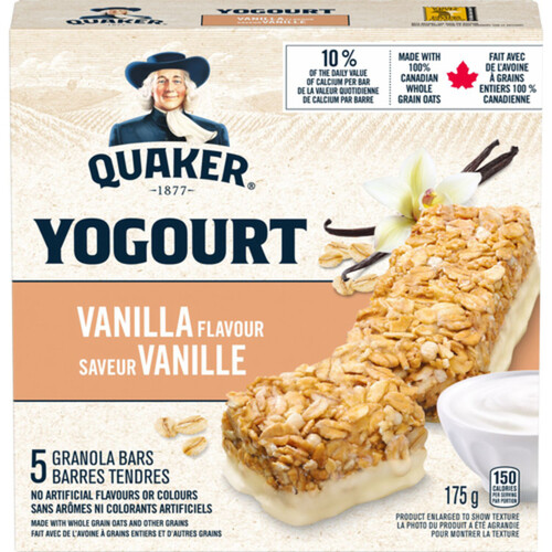 Quaker Granola Bars Yogurt Vanilla 5 x 35 g