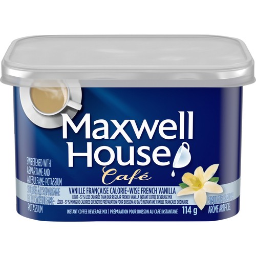 Maxwell House Instant Coffee Beverage Mix French Vanilla 114 g