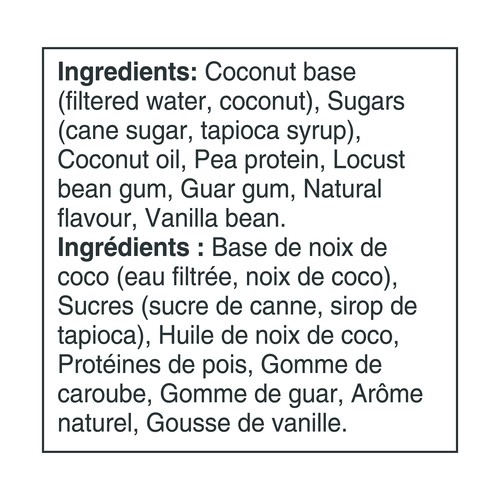 So Delicious Dairy-Free Coconut-Based Frozen Dessert Vanilla Bean 500 ml